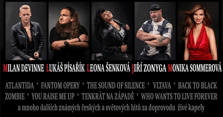 4 ROCKEŘI s operní pěvkyní