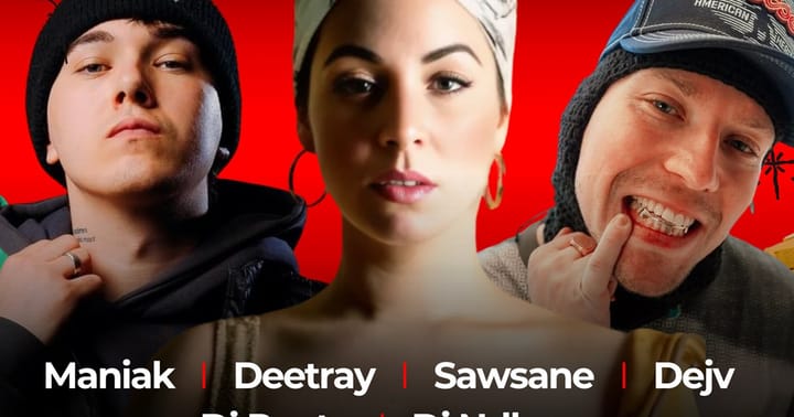 Rap Áfter: Maniak + Sawsane + Deetray + další