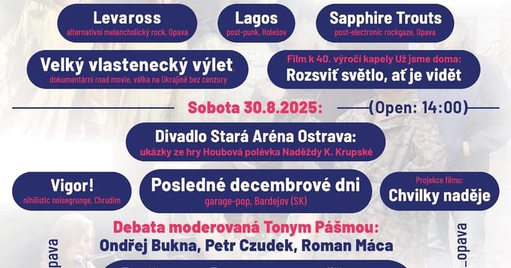 Festival Milion tónů pro demokracii v Opavě