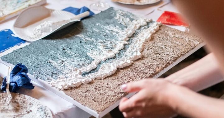 ArtTexture v Praze (Kavárna co hledá jméno) - 3D malování s plastickou texturou