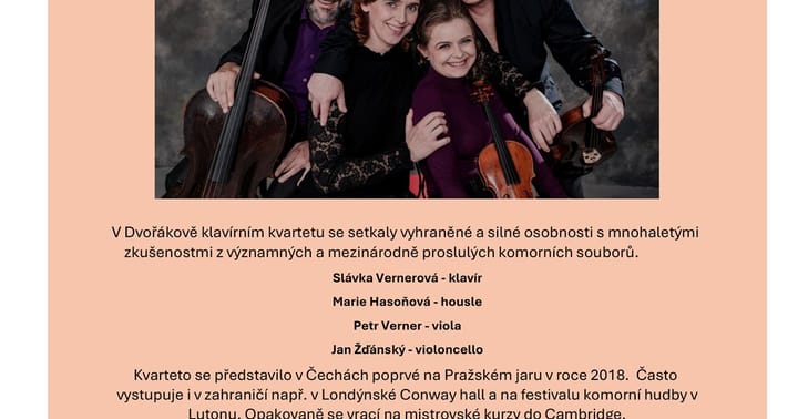Dvořákovo klavírní kvarteto