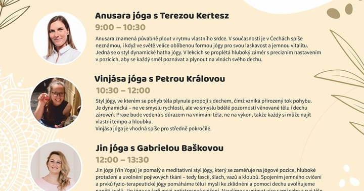 Den s jógou v Hradci Králové