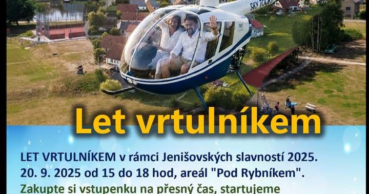 Let vrtulníkem Jenišov