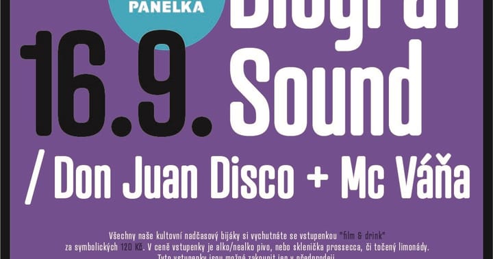 LETNÍ KINO & PARTY na Panelce: Biograf Sound