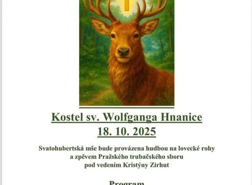 Svatohubertská mše v Hnanicích
