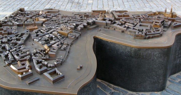 Městská památková rezervace - model historické části města Olomouce.
