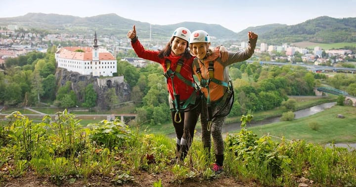 Zážitky VIA FERRATA Pastýřská stěna s průvodcem