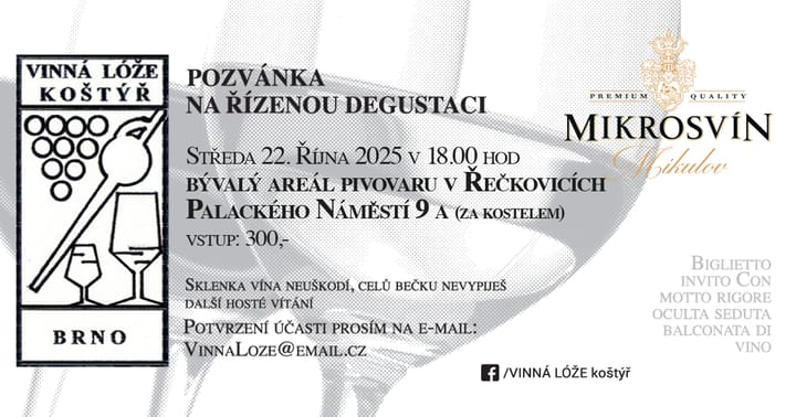 Řízená degustace Vinařství Mikrosvín Mikulov