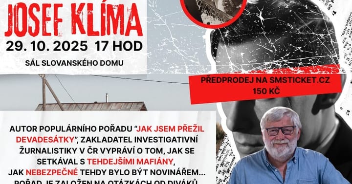 Josef Klíma beseda - České podsvětí