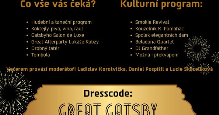 Silvestr 2025 ve stylu GREAT GATSBY