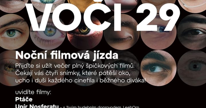 VOČI 29 - noční filmová jízda