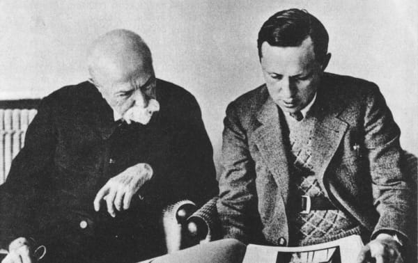 Pátečníci Masaryk a Karel Čapek