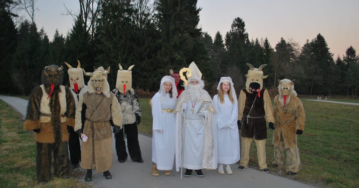 Slovinská tradice je velmi podobná české, čert se nazývá parkelj