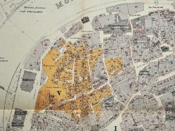 Pražský Josefov v roce 1891.