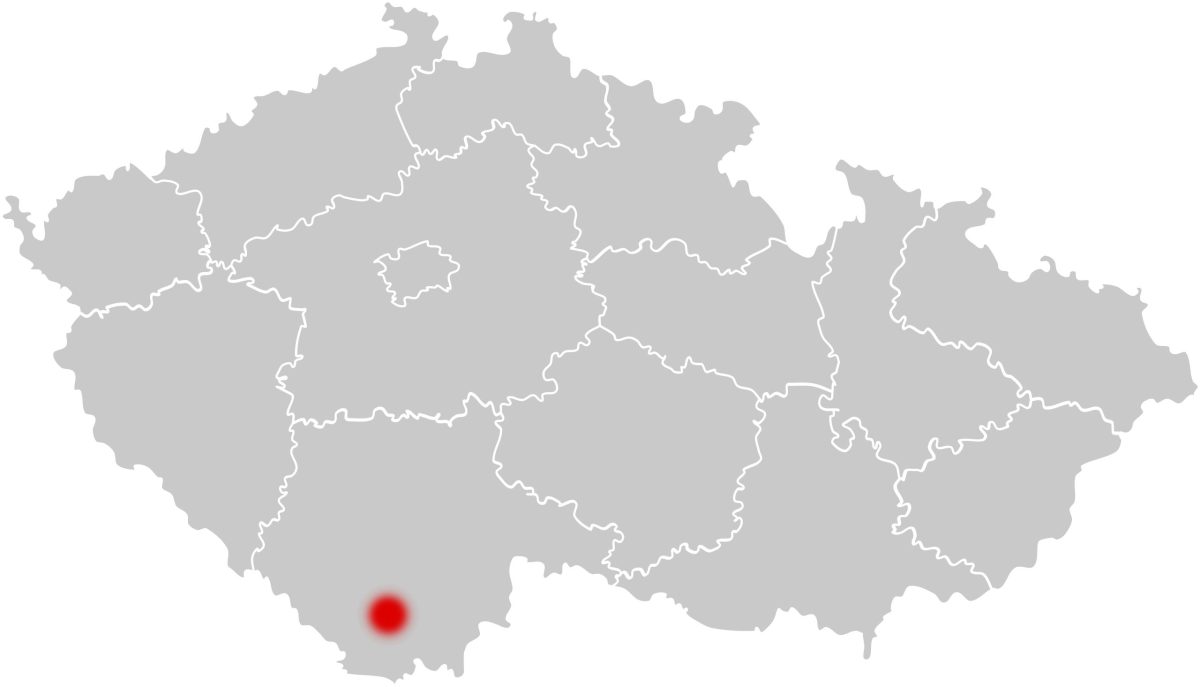 Slepá mapa český Krumlov