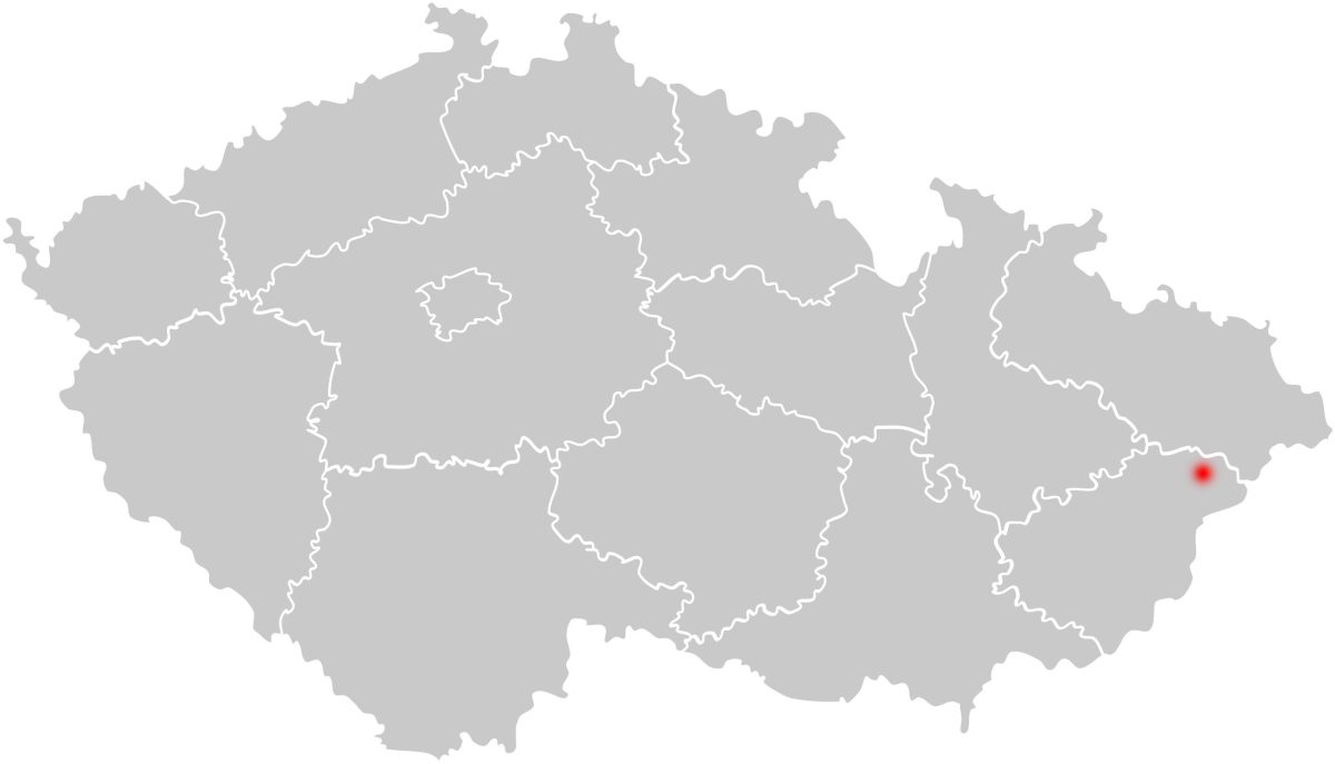 Slepá mapa Rožnov pod Radhoštěm