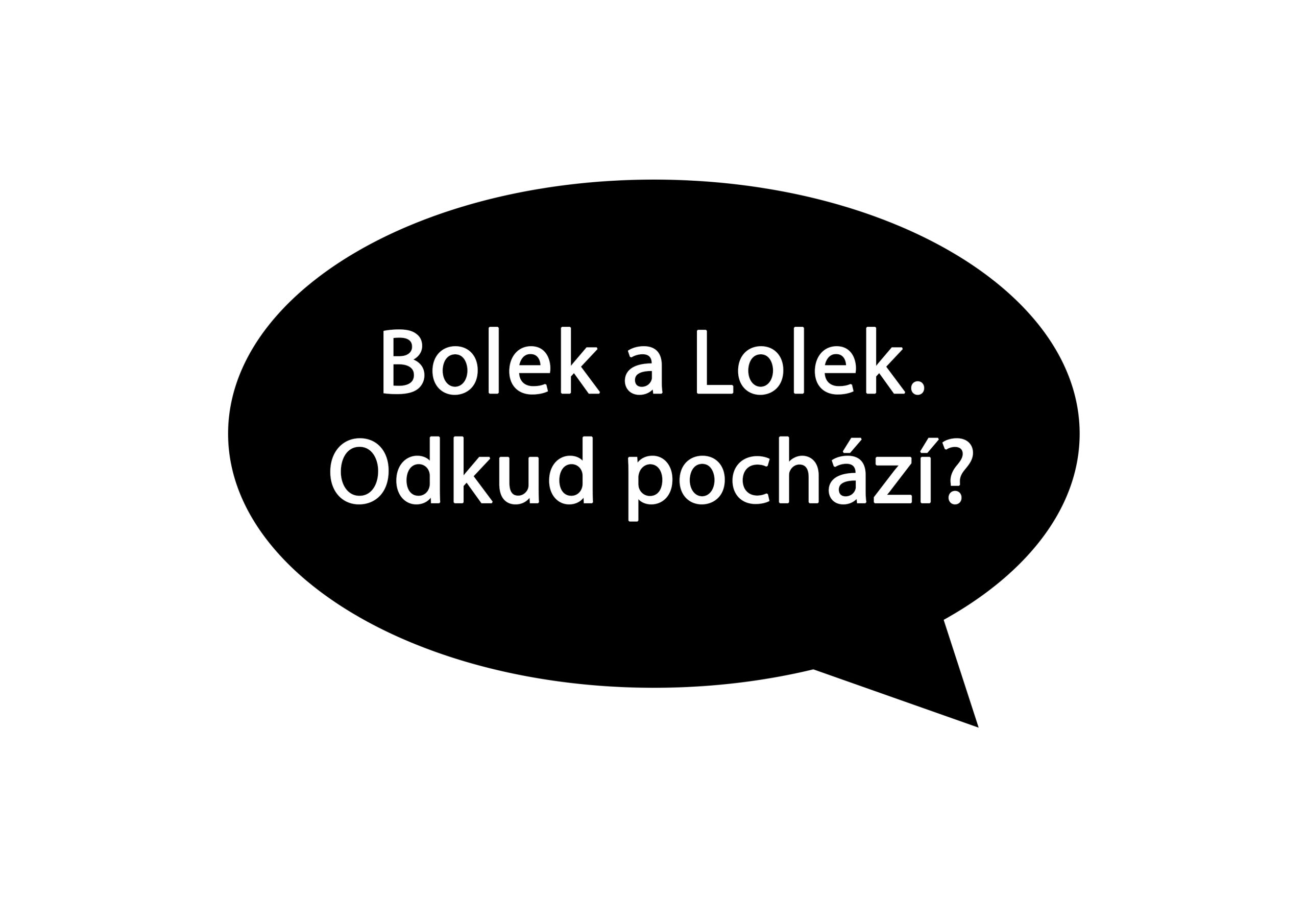Pohled na černou bublinu s otázkou