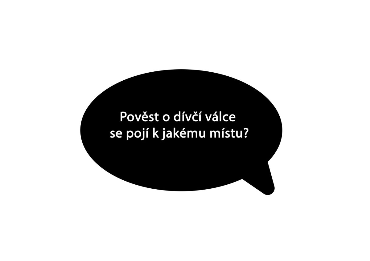 Pohled na bublinu s otázkou