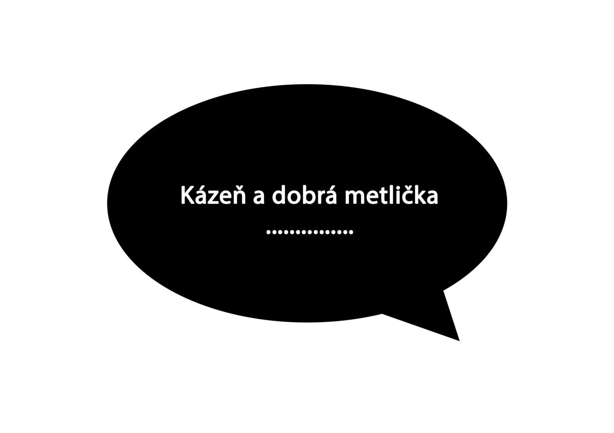 Pohled na bublinu s otázkou