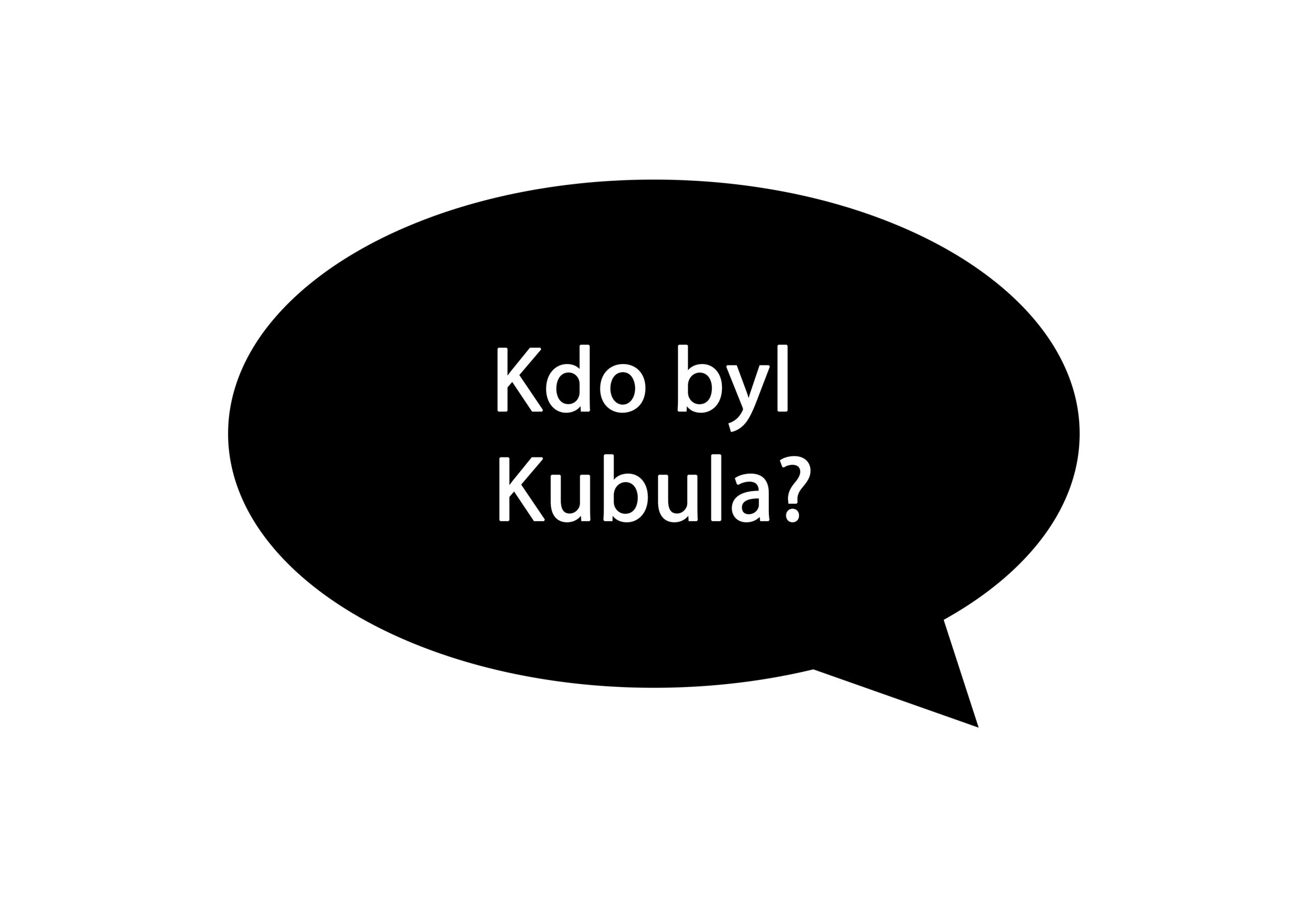 Pohled na černou bublinu s otázkou