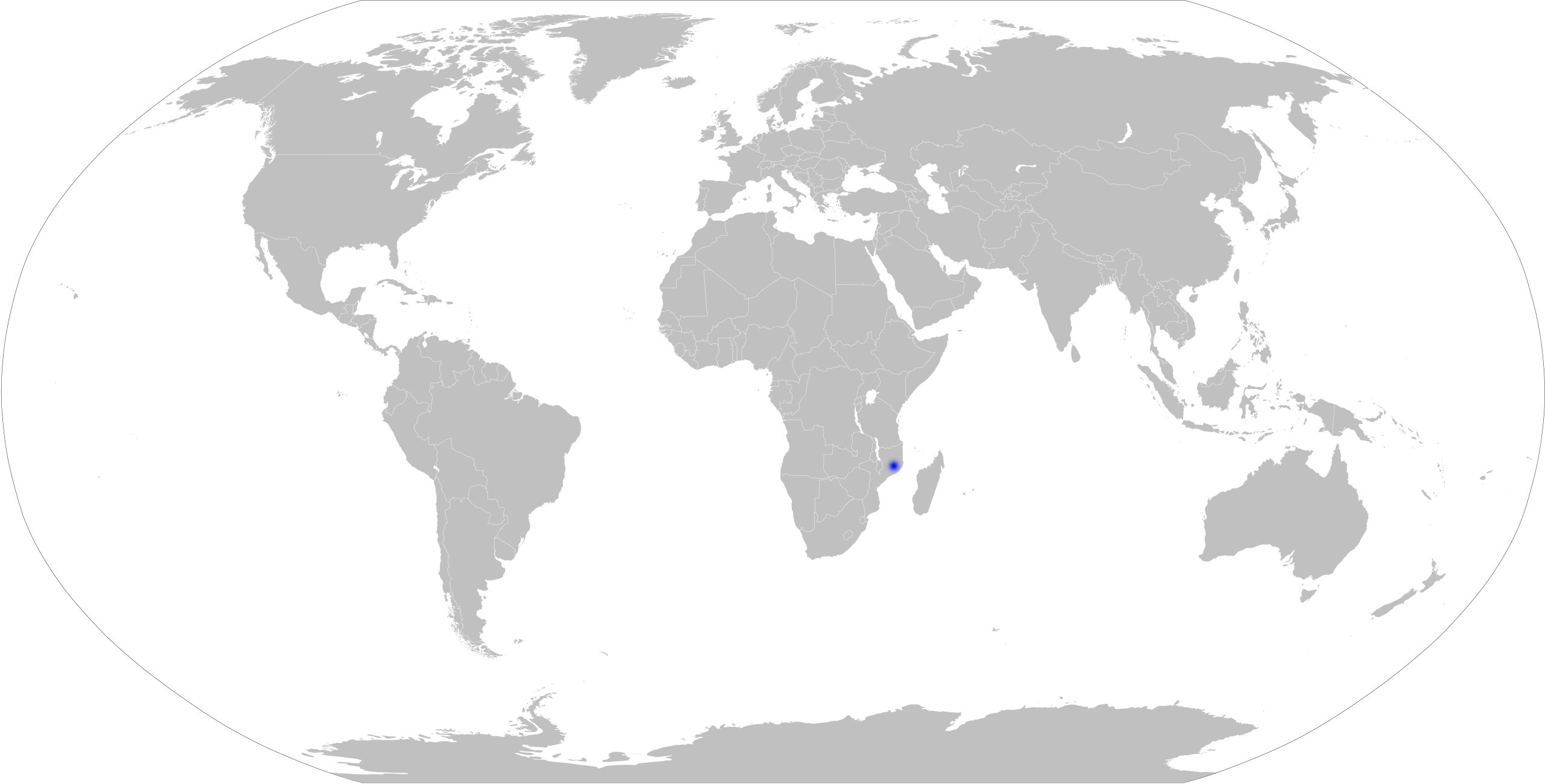 Slepá mapa světa - Mosambik