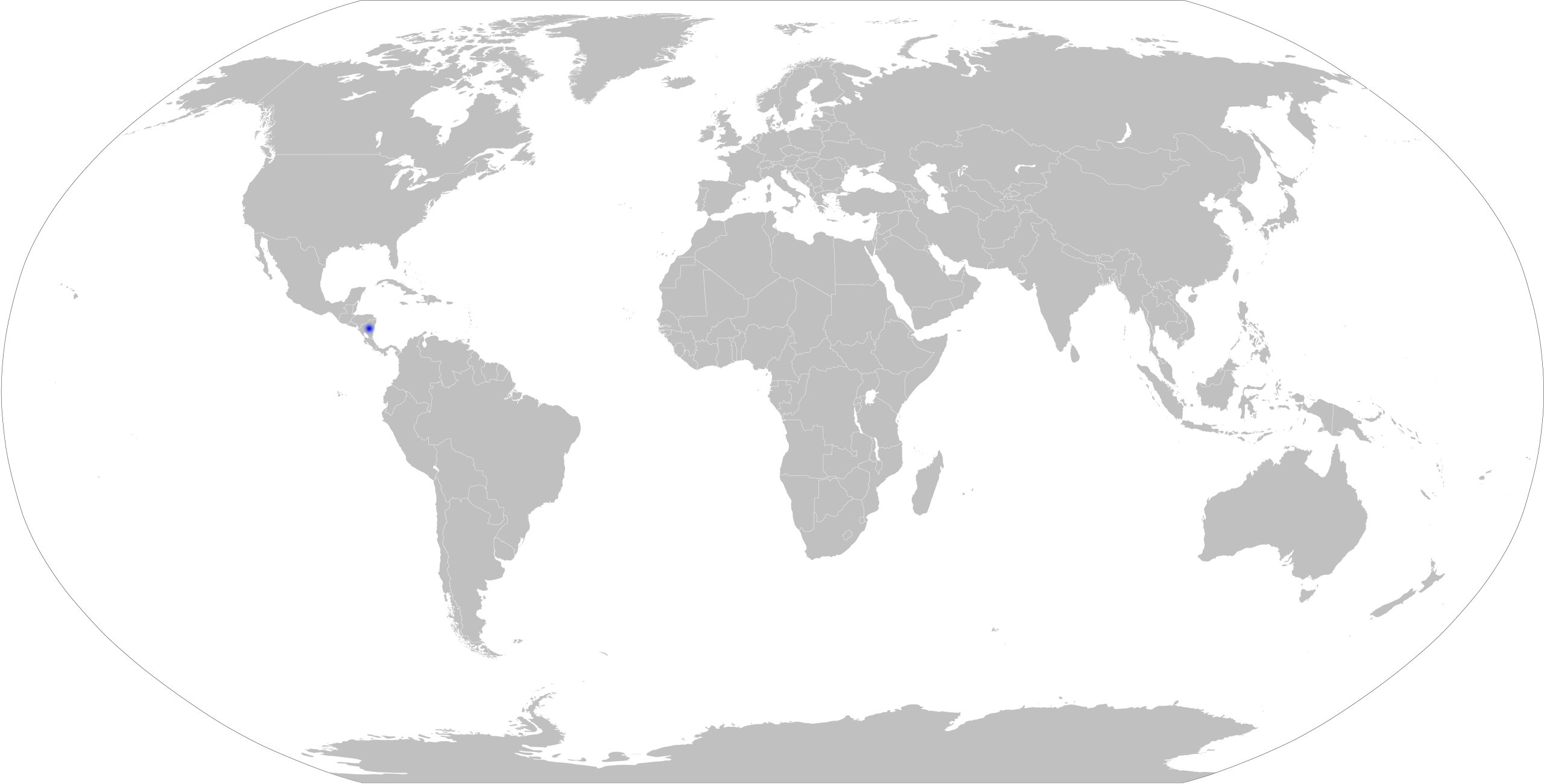 Slepá mapa světa - Nikaragua