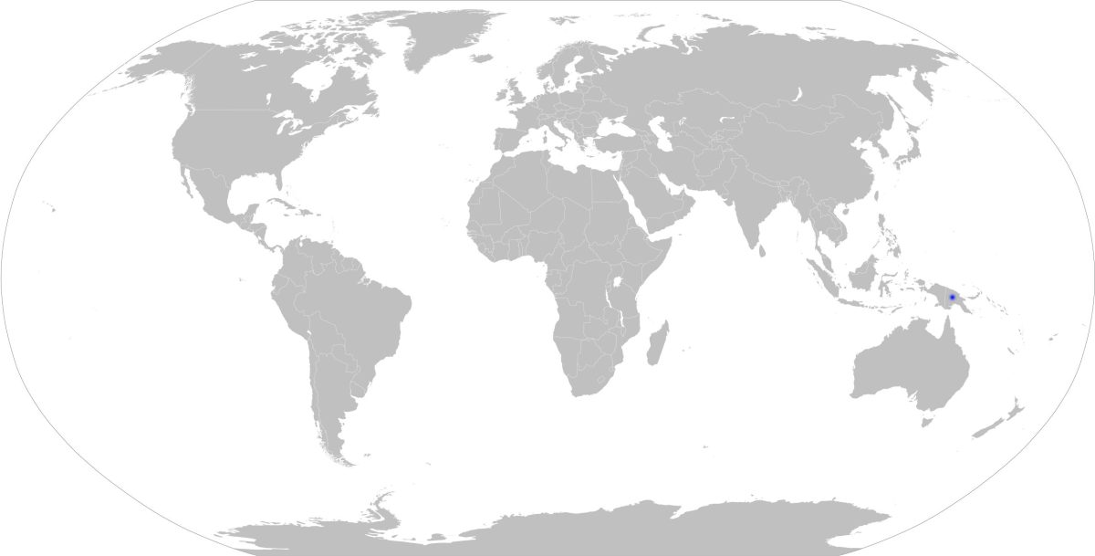 Slepá mapa světa - Papua Nová Guinea