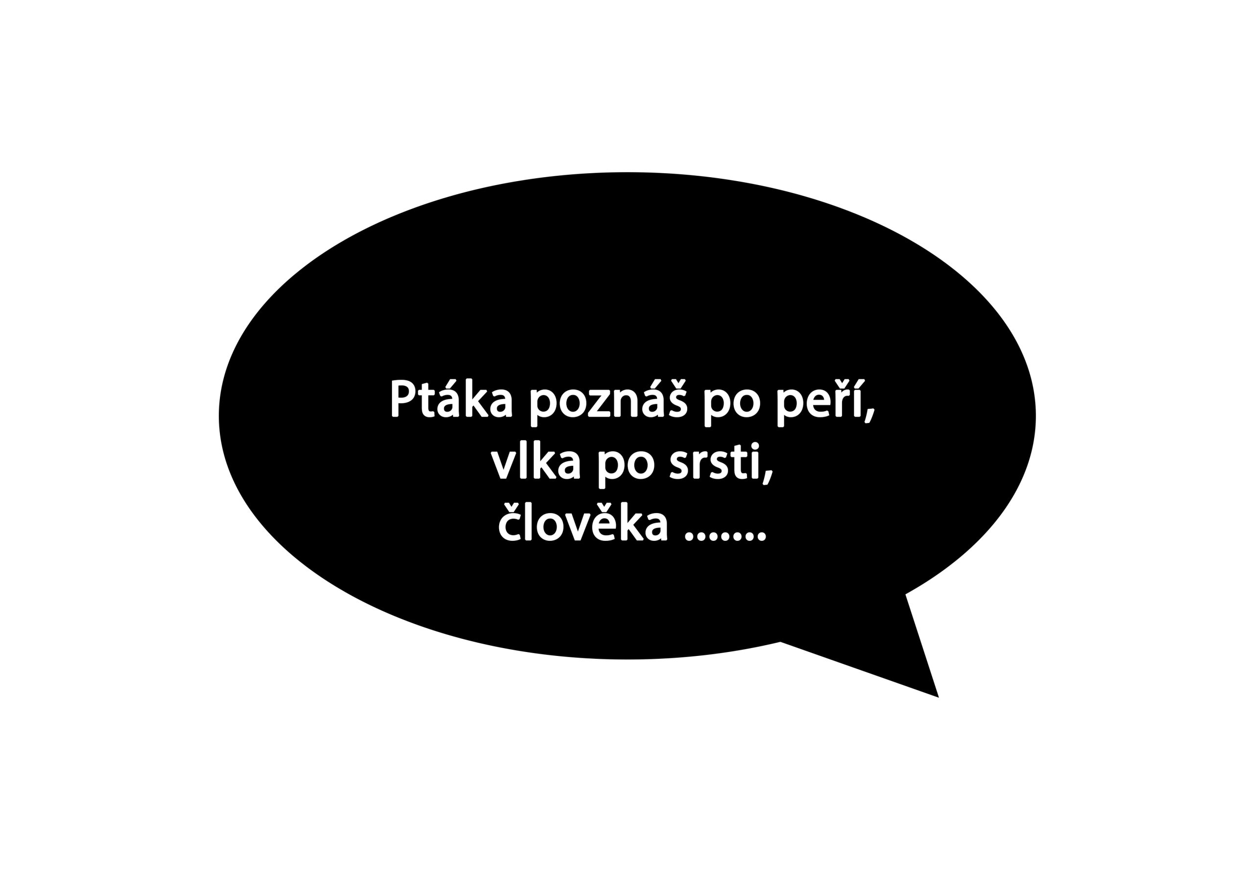 Pohled na bublinu s otázkou