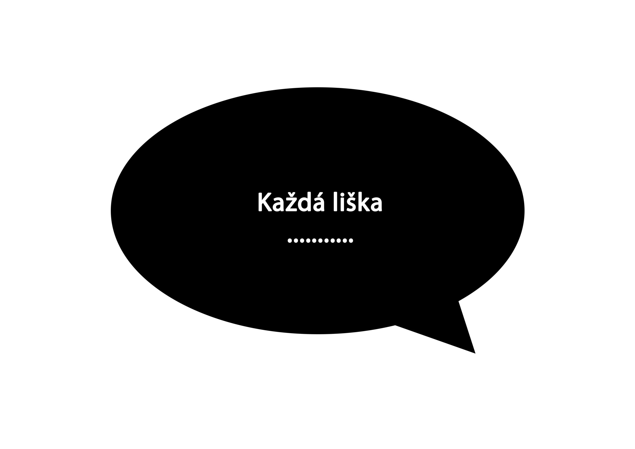 Pohled na bublinu s otázkou