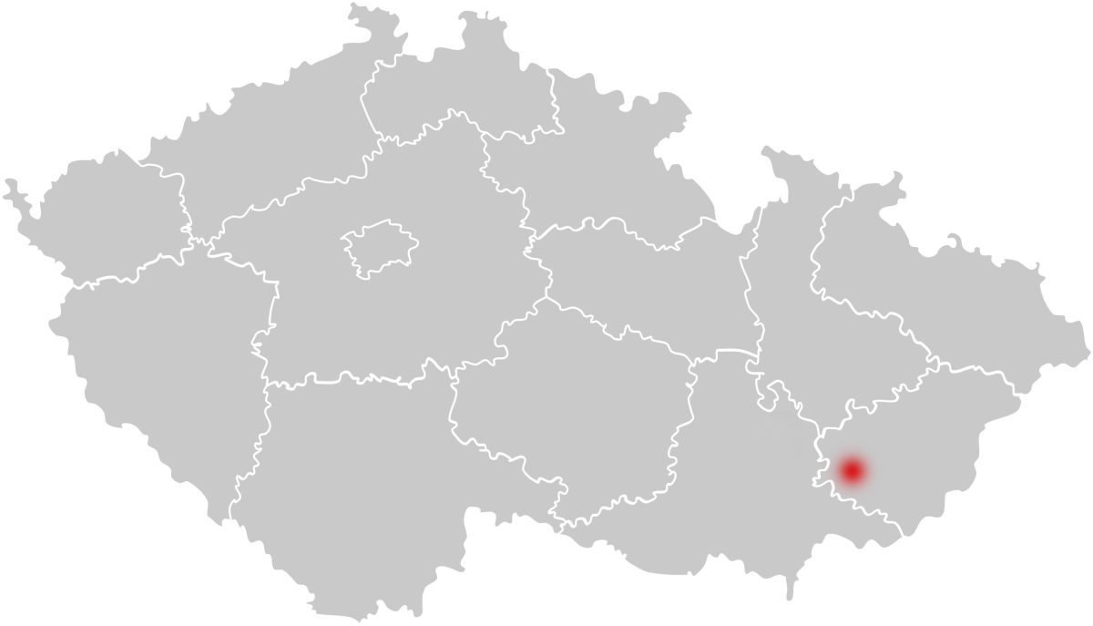 hrad Buchlov - slepá mapa