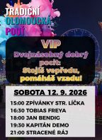 Tradiční olomoucká pouť – VIP vstupenka 12. 9. 2026
