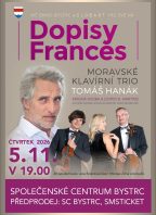 Tomáš Hanák a Moravské klavírní trio – Dopisy Frances