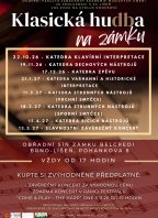 Klasická hudba na zámku 2026/2027 – PŘEDPLATNÉ