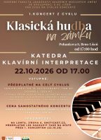 Klasická hudba na zámku: říjen-Katedra klavírní interpretace