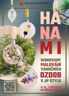 Workshop malování vánočních ozdob v japonském stylu